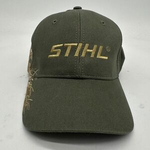 Stihl Dri-Duck Mens Hunting‎ Hats OSFA Olive Green Embroidered Strapback Cap NEW